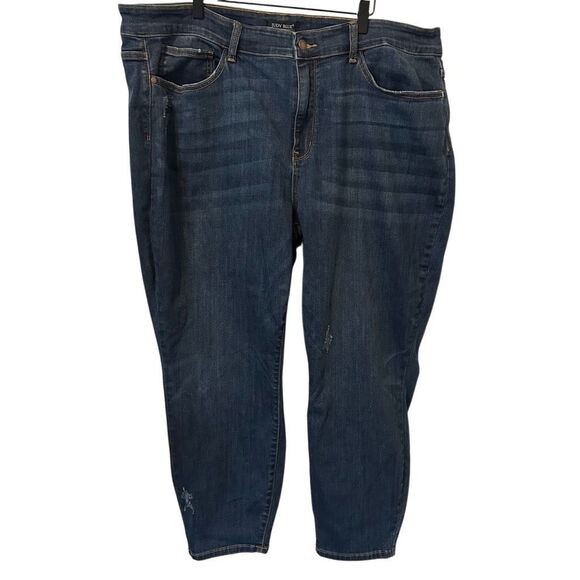 Judy Blue Denim - Judy Blue Jeans Womens 24W High Rise relaxed fit straight leg Stretch travel plu
